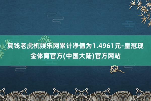 真钱老虎机娱乐网累计净值为1.4961元-皇冠现金体育官方(中国大陆)官方网站