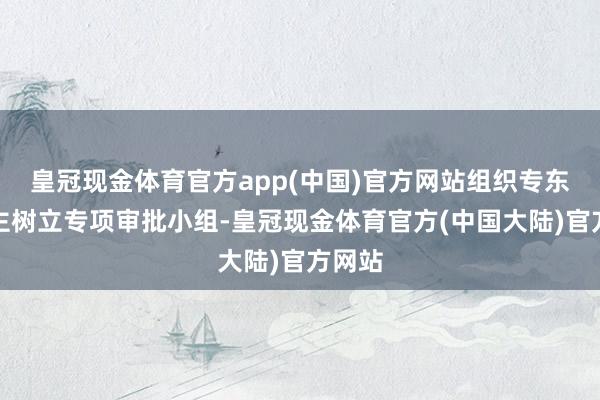 皇冠现金体育官方app(中国)官方网站组织专东说念主树立专项审批小组-皇冠现金体育官方(中国大陆)官方网站