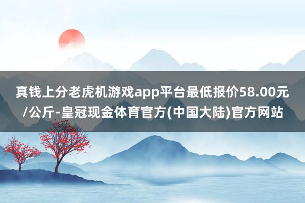 真钱上分老虎机游戏app平台最低报价58.00元/公斤-皇冠现金体育官方(中国大陆)官方网站